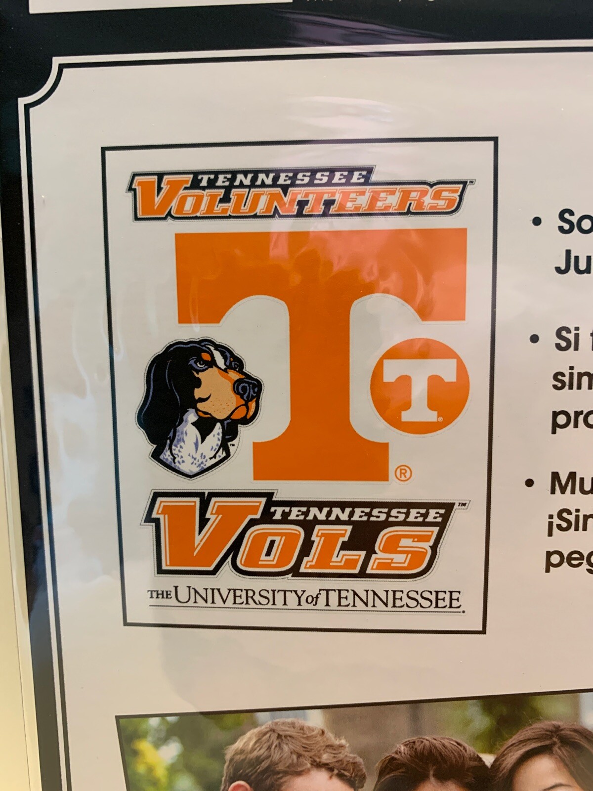 TENNESSEE VOLUNTEERS NCAA Laptop Automotive Dorm Decals Stickers 6 Pieces