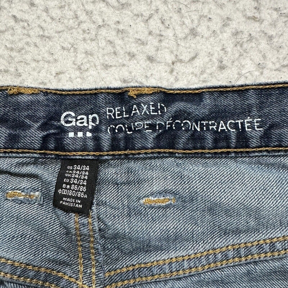 Gap + GQ NSF リペアデニム 34x32 【公式ショッピングサイト】