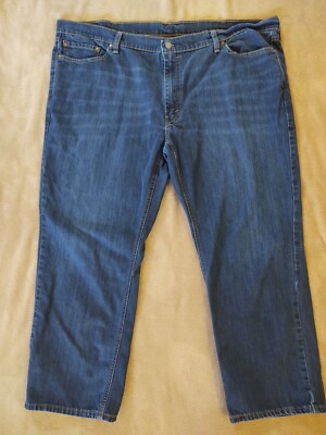 Levis 541 Jeans Men's 48x30 Athletic Taper Stretch Medium Wash Denim Blue