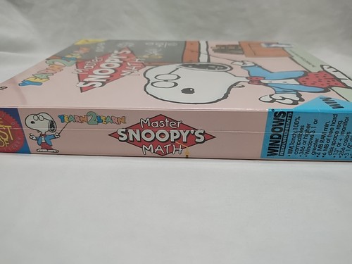 Yearn 2 Learn Master Snoopy's Math Video Game Sealed - Picture 7 of 7