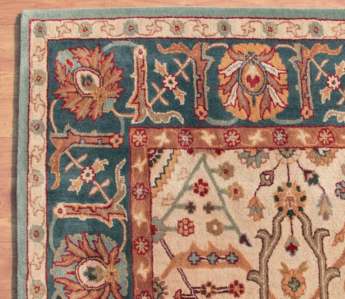 Handloom - Vert Olive, Ronds 200 cm Tapis De Laine