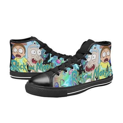 Rick and Morty Custom Sneakers High Top Men's Canvas Shoes