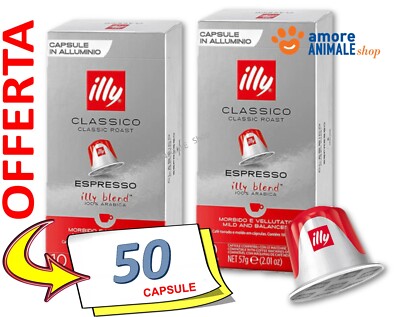 50 Kapseln   Illy Kompatibel Nespresso / Kaffee Röstung Ab Gusto Classic