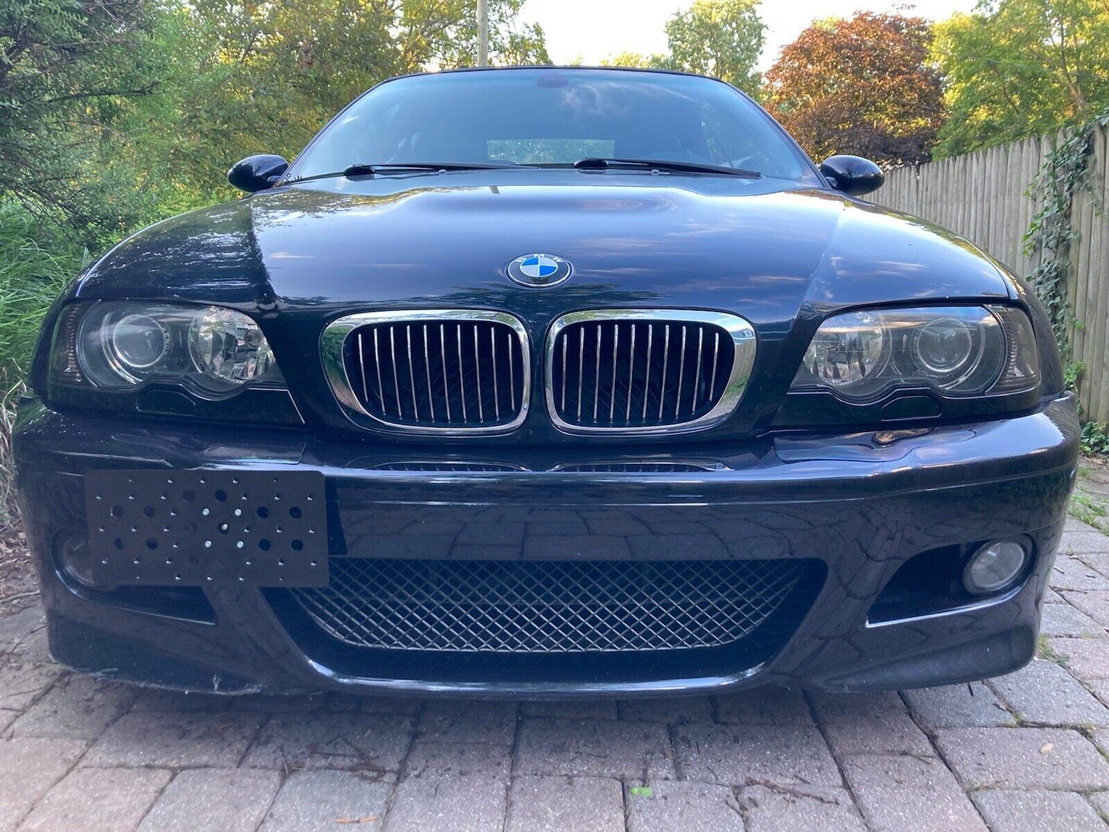 Front Bumper Tow Hook License Plate Mount Bracket For BMW M3 (E46) 2001