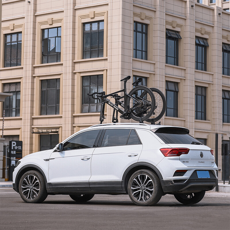 Quick Release Bicycle Suction Cup Rooftop Rack Car Roof Bike Rack For One Bike