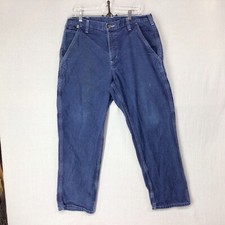Carhartt FR Men s Carpenter Blue Jeans Flame Resistant 34x30 Cat 2