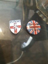 Lambretta/ British Scooter Club 2 xvintage badges-Excellent  condition-Mods!!!