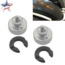2pc Motorcycle Rear Fender Passenger Seat Nut Lock kit For Harley Davidson 96-21