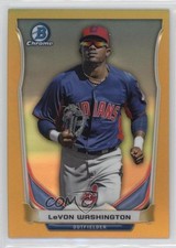 2014 Bowman Chrome Prospects Gold Refractor 35/50 LeVon Washington #BCP17 0o9