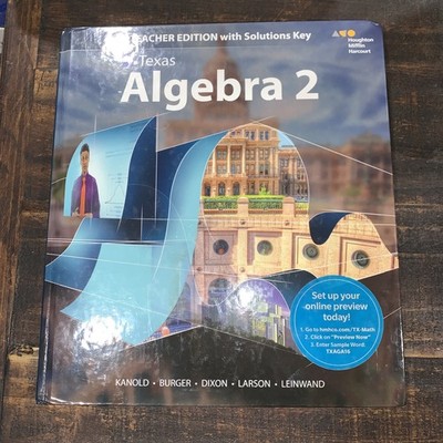 *LIKE NEW *** Algebra 2 Teacher Edition with Solution Key