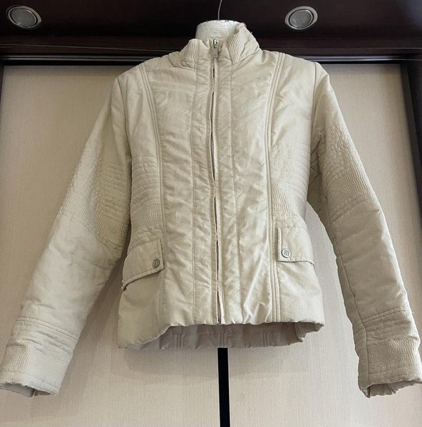 Women New Look Jacket Beige Polyamide M