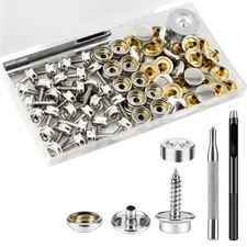Canvas Snap Kit, Snaps and Fasteners Marine Stainless, 90 PCS Boat Cover Button