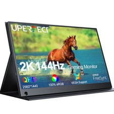 17.3" 144Hz Portable Monitor UPERFECT 2560 1440 2K LCD Display IPS Panel