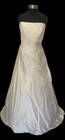 Wedding Dress SUZANNE NEVILLE Fits Size 10 Ivory Zibeline 1500 Elegant Silk Mix