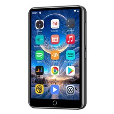 Lettore MP3 80GB (16GB+64GB), con Bluetooth e WiFi, 4.0 pollici, con altoparlante