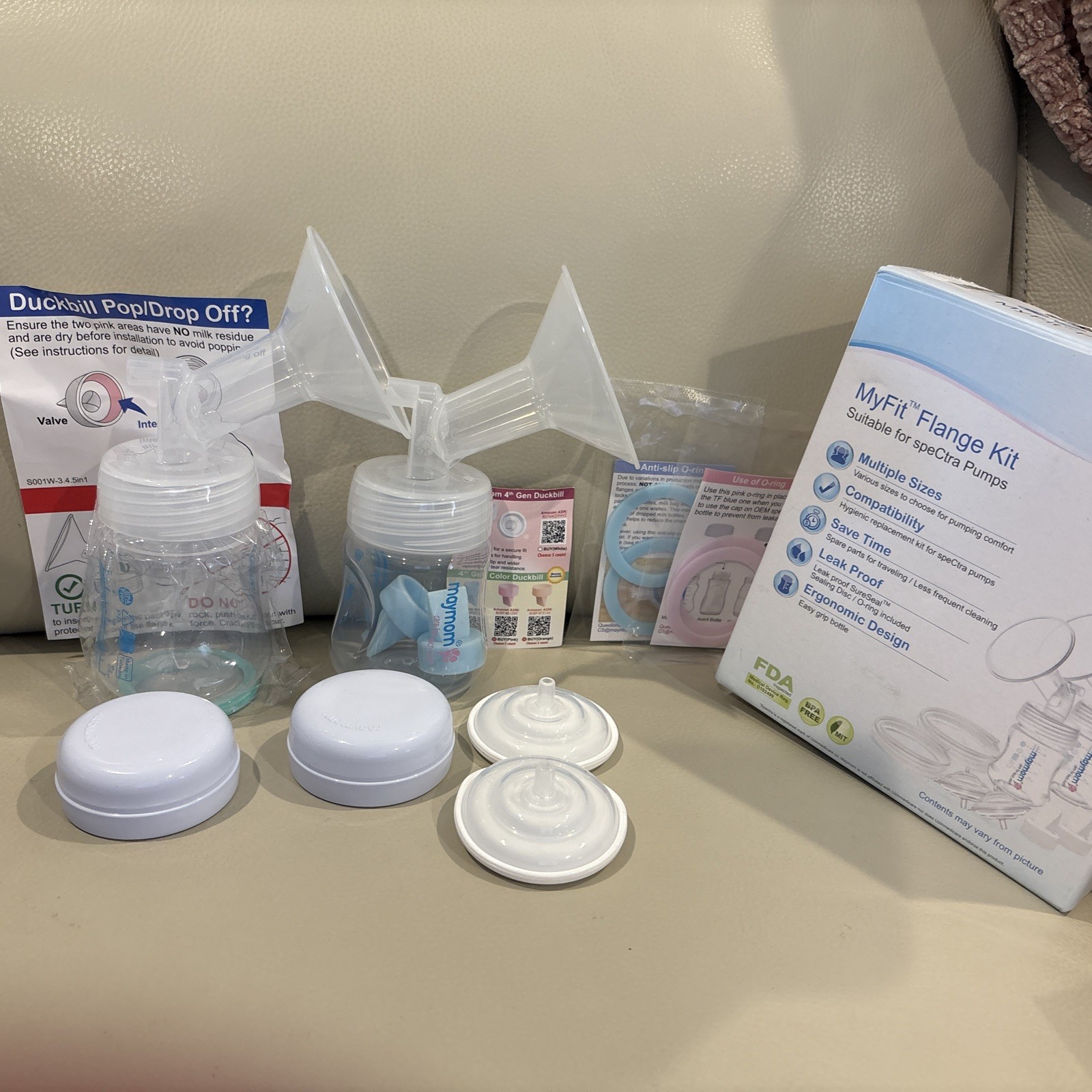 Maymom 21mm Breast Pump Parts for Spectra S1 S2 9 Plus-image