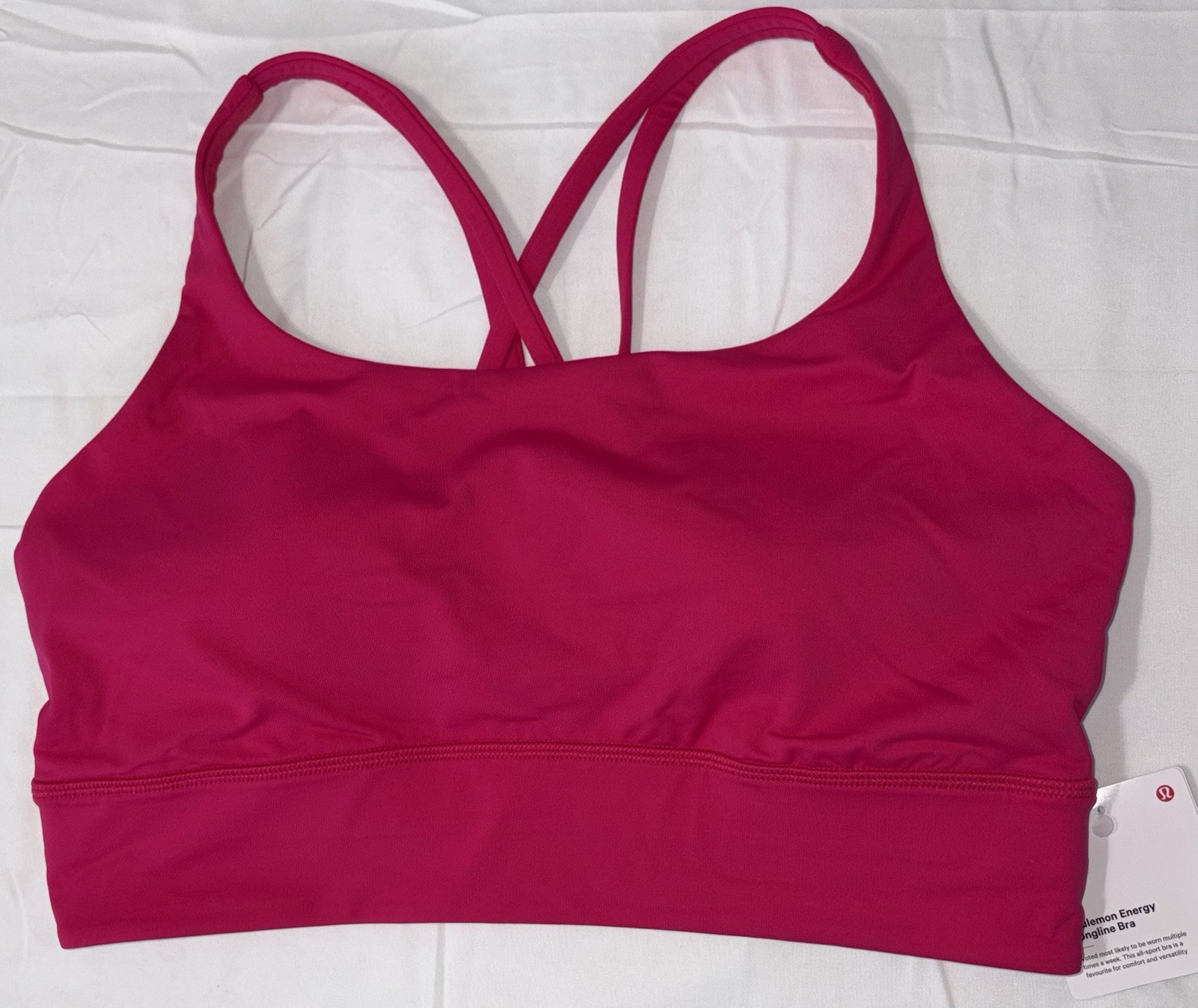 NWT✨LULULEMON✨SIZE 12✨ENERGY LONGLINE BRA✨AUTHENTIC✨PINK CALYPSO✨$64 image 9