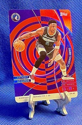 2025-26 Topps Match Attax Blue Scoring Hero ANTHONY EDWARDS SH-AE WOLVES