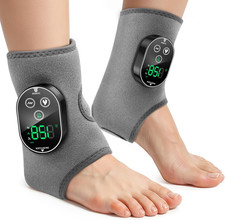 2PCS Cordless Foot Massager for Neuropathy, 3000Mah Rechargeable Ankle Heating P