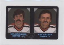 1985-86 7-Eleven NHL Collectors' Series Glenn Resch Mel Bridgman Chico #11 0au4
