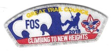 GREAT TRAIL COUNCIL, 2018 CLIMBING TO NEW HEIGHTS 2018 FOS, CSP SILVER BORDER