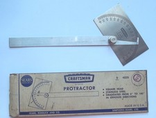 Vintage Craftsman 9-4029 Protractor & Angle Gage 0-180° NICE