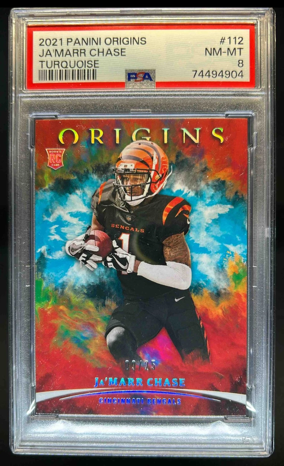 JaMarr Chase Panini Origins #112 Turquoise