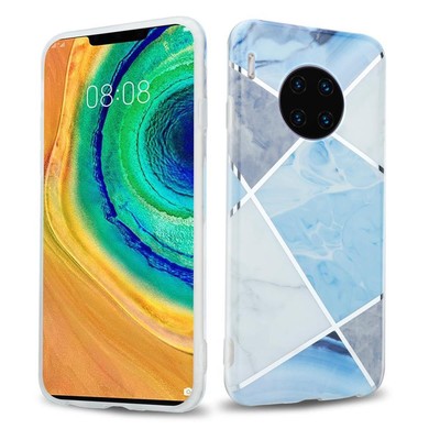Hülle für Huawei MATE 30 PRO Schutzhülle Handy TPU Cover Muster Mosaik Case
