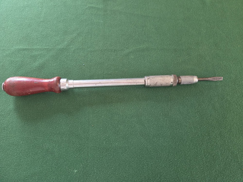 VINTAGE MILLERS FALLS #620A RATCHETING SCREWDRIVER W/1 BIT USA