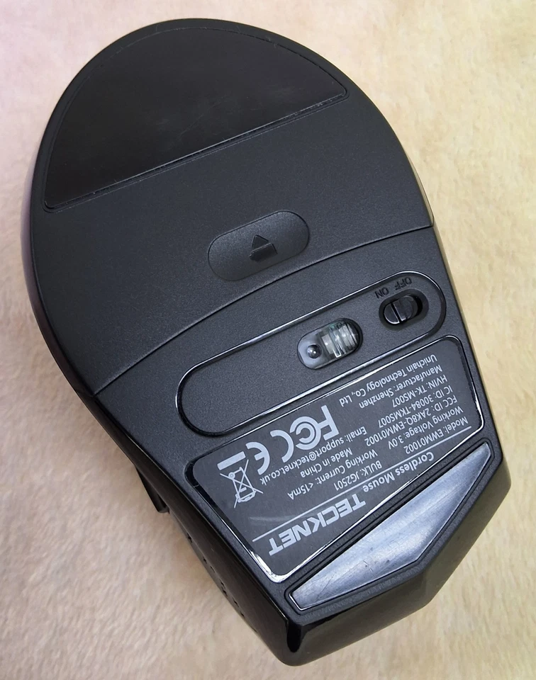 TeckNet Wireless Cordless Mouse USB Optical 2.4GHz PC Laptop Computer EWM01002 - Image 4 of 4