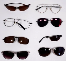 8 Sunglasses Eyeglasses Frames Parts Lot Serengeti Spy + Altura Happy Lens etc 