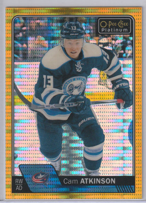 Cam Atkinson 2016-17 O-Pee-Chee Platinum Seismic Gold #/50