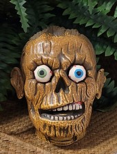 Severed Magno Zombie Head Brown Tiki Mug Munktiki