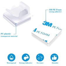 Organizador de cables con clip adhesivo para gesti n de cables el ctricos