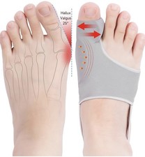 BigToe Bunion Corrector Splint Straightener Foot Pain Relief Hallux Valgus Gray