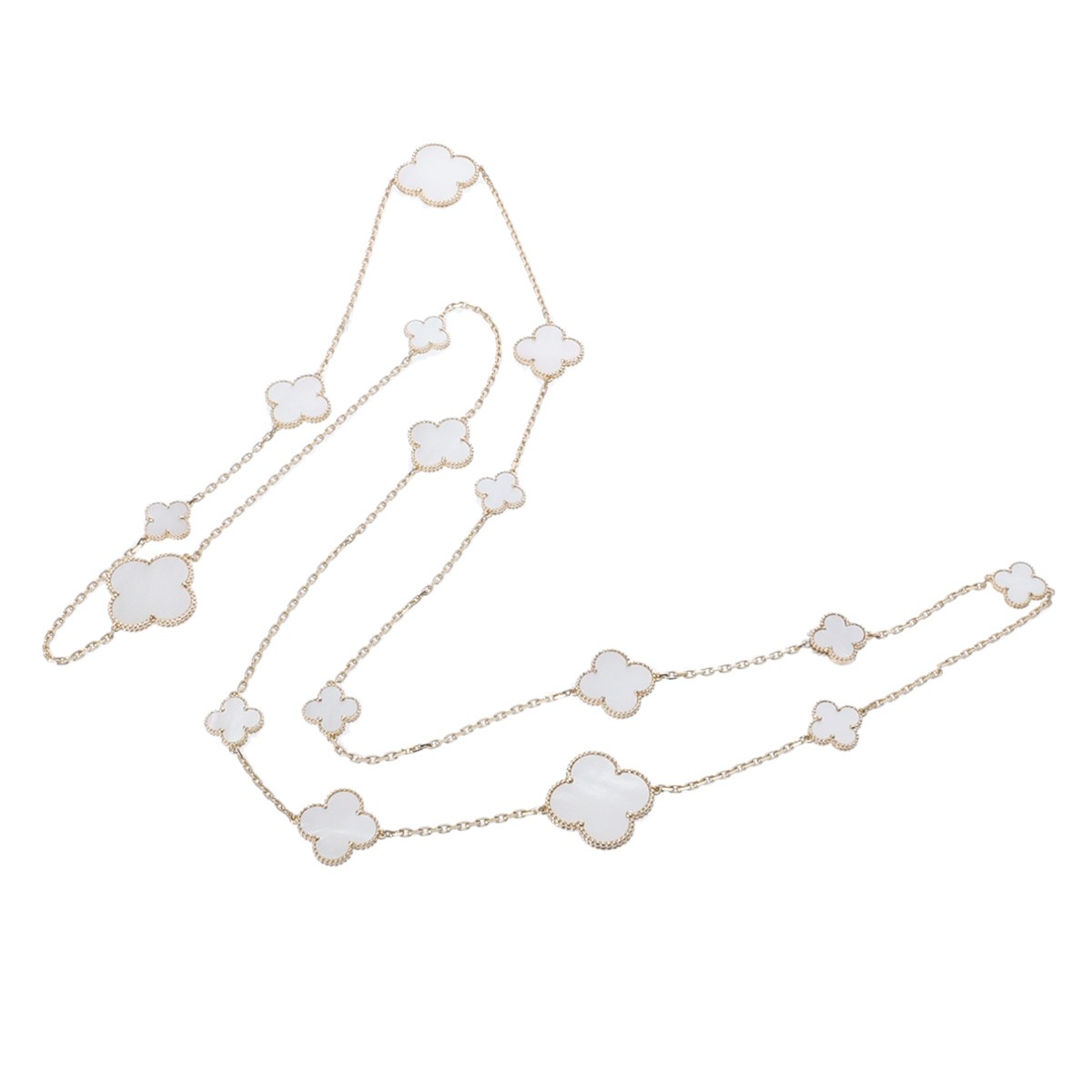 Van Cleef & Arpels Women Necklace K18 Yellow Gold YG Mother of pearl Magic A... image 4