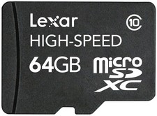Genuine Lexar 64GB Micro SDXC Memory Card L091928 A0248-0U1-64GBSL New
