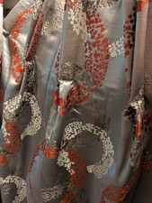 HUGELY WIDE Thick Thermal Lined Short Modern Winter Curtains 53"L X 144"W Fixed