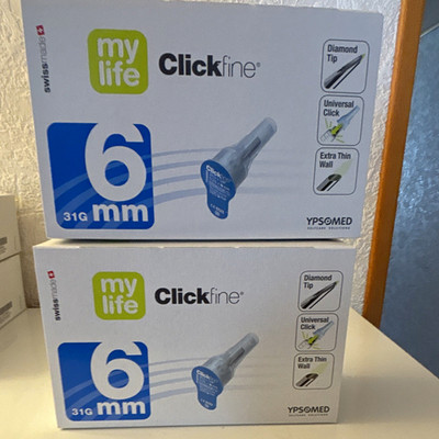 mylife Clickfine Lanzetten 31G 6 mm Diamond Tip Universal Click Extra Thin Wall