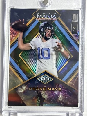2024 Wild Card Automania American Fireworks 2 #AMAD-DM2 Drake Maye #/1