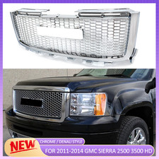 Chrome Front Upper Grille For 2011-2014 Gmc Sierra 2500 3500hd Denali Sle Slt Wt Chrome Front Upper Grille For 2011-2014 Gmc Sierra 2500 3500hd Denali Sle Slt Wt