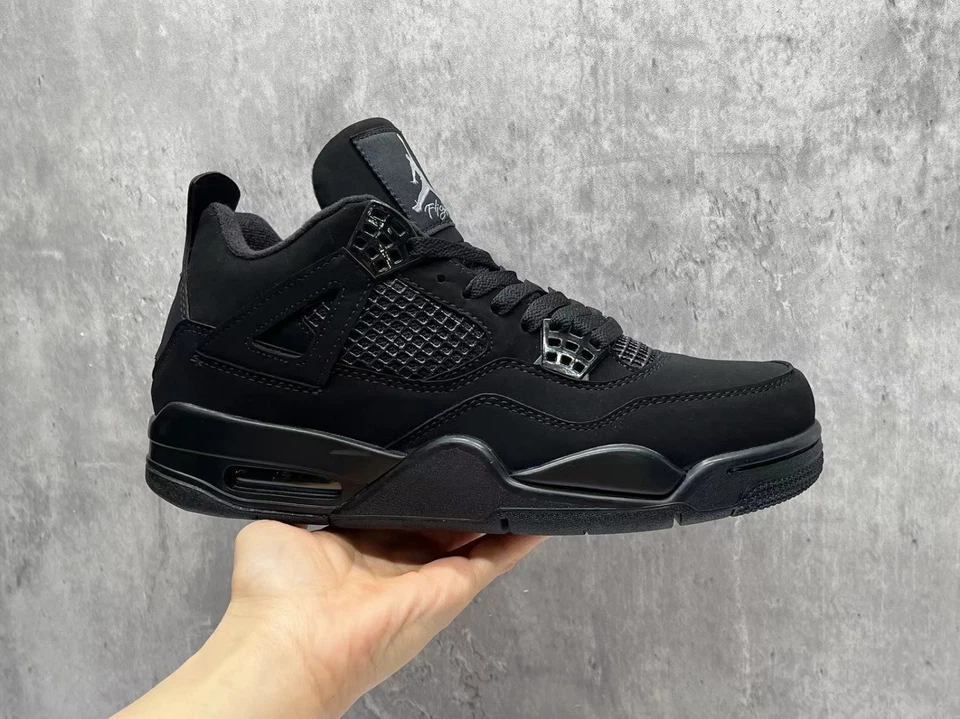 Air Jordan 4 «Черный кот» ретро мужской баскетбол средний верхний туфли - Изображение 2 из 4