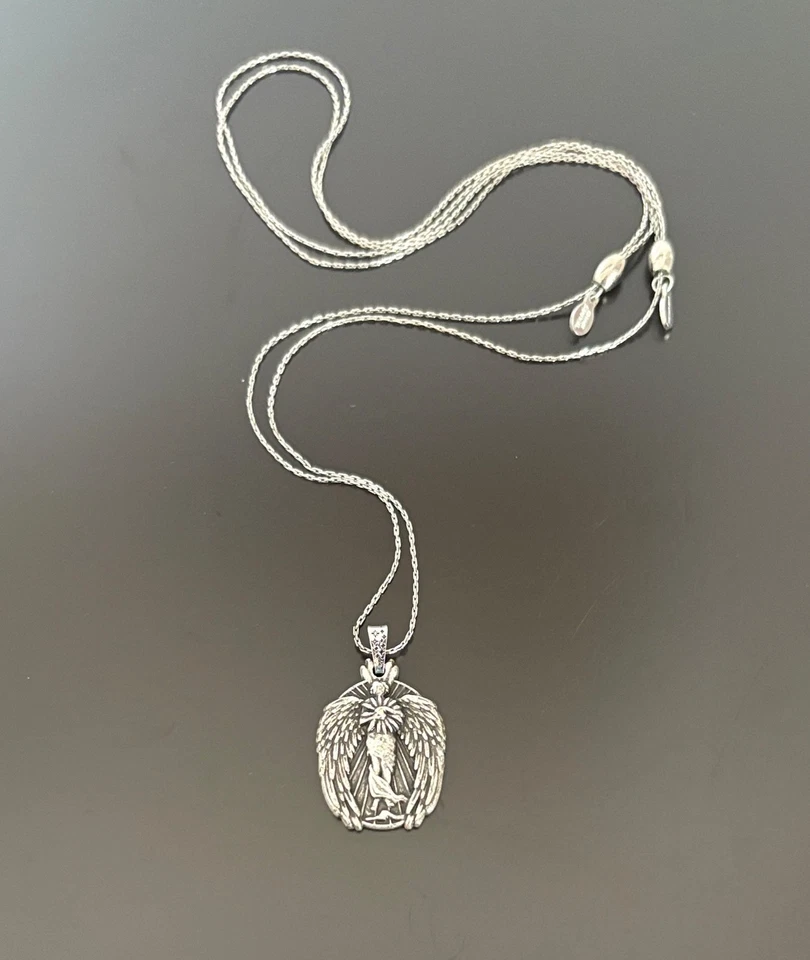 Collar Colgante Alex & Ani Ángel Guardián del Conocimiento Ajustable Poder Sabiduría Foto 3 de 4