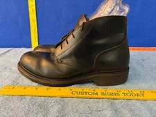 Biltrite Weinbrenner Black Leather Steel Toe Ankle Lace Up Boots Men's size 8.5R