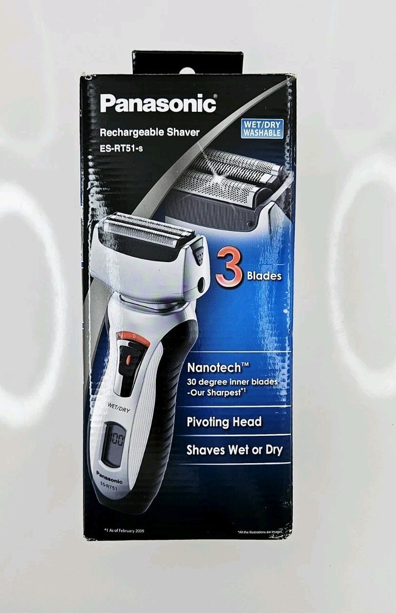 PANASONIC ES-RT51-S 3-BLADE RECHARGEABLE SHAVER | eBay