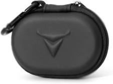 Zipper Headphones Carrying Case Black