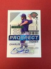 2024 Prospect Edition Baseball Prospect Ticket Auto Charlee Soto