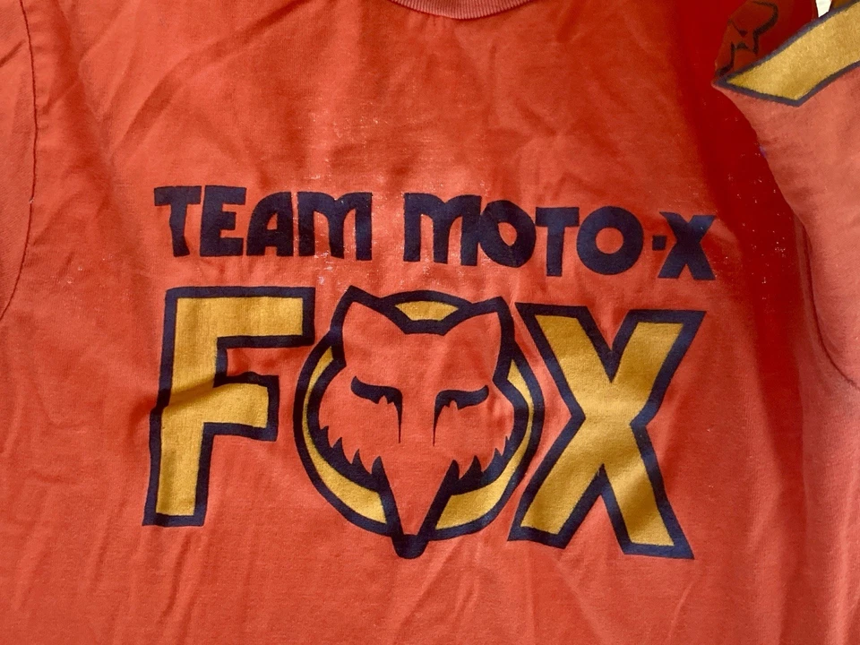 Moto x Fox JERSEY 1981 ORANGE Men’s S Or Youth XL RARE  - Image 3 of 4