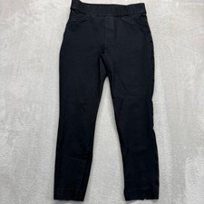 Spanx Pants Women's Medium Perfect Pant Slim Ankle Black Ponte Pull On Shaping