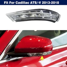 Left Side Wing Door Mirror Turn Signal Light LED For Cadillac ATS/-V 2013-2018